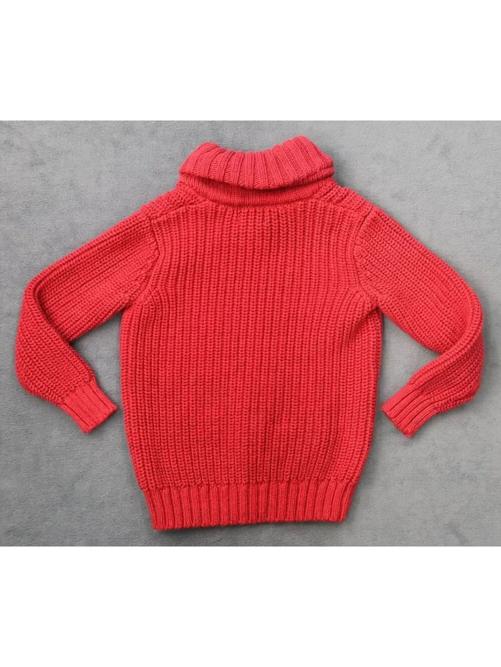 Old Navy Red Knit Sweater with Button Collar, Size 5T